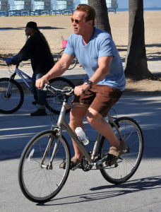 celebrities on bikes in LA