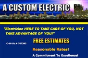 A Custom Electric | Electrician Los Angeles logo