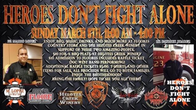 Heroes Don't Fight Alone Benefit at John T. Floore Country Store Wednesday, December 31st 1969