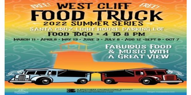 West Cliff Food Truck Series Lighthouse Parking Lot. 4-8pm at Lighthouse Point Park Wednesday, December 31st 1969